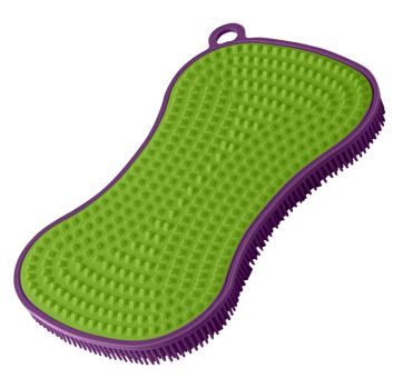 Kochblume Scrubby 13x8 cm lila/limette 