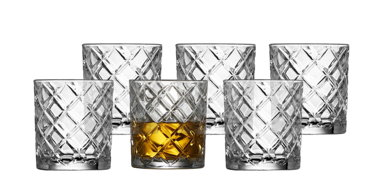 Günstig online kaufen | Lyngby Glas 6er-Set Whiskyglas Diamond 35cl |  ArtGusto